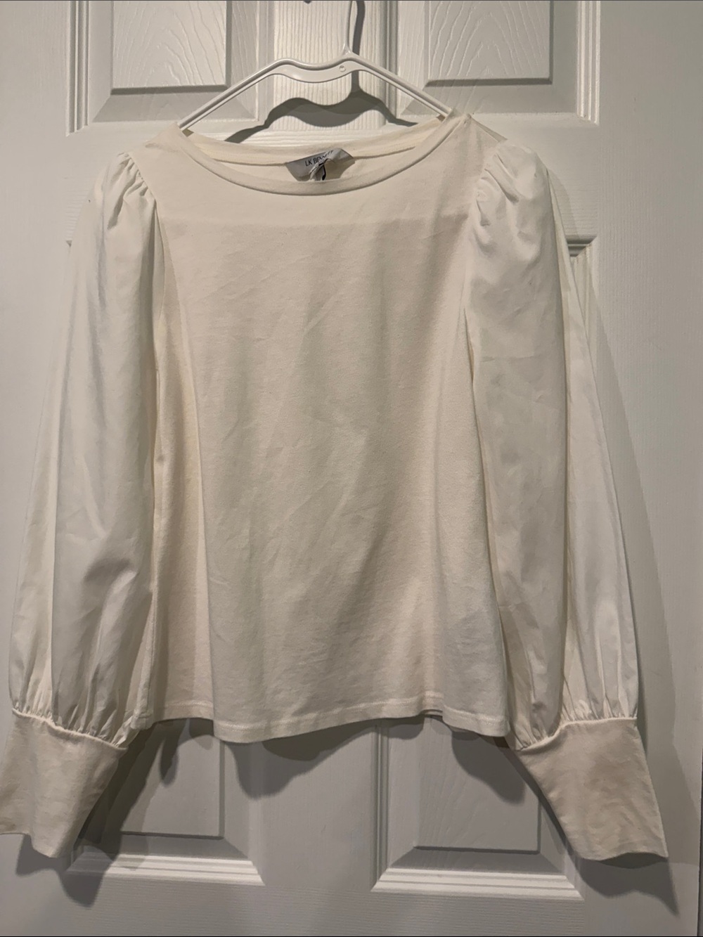 LK Bennett Cream Puff-Sleeve Long Sleeve Top